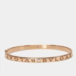 Bvlgari Bvlgari Bvlgari Diamonds 18k Rose Gold Bracelet L