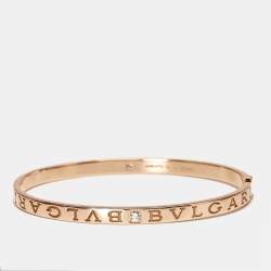 Bvlgari Bvlgari Bvlgari Diamonds 18k Rose Gold Bracelet L