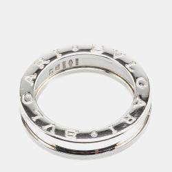 Bvlgari 18K White Gold B.Zero1 One Band Ring