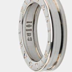 Bvlgari 18K White Gold B.Zero1 One Band Ring