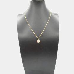 Bvlgari 18K Pink Rose Gold Mother Of Pearl Necklace 