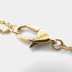 Bvlgari 18K Pink Rose Gold Mother Of Pearl Necklace 