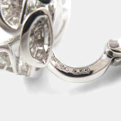 Pre Owned Bvlgari Divas' Dream Divissima 18K White Gold 1.05ctw Diamond Earrings