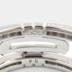 Bvlgari Parentesi Small 18K White Gold Diamond Ring EU54