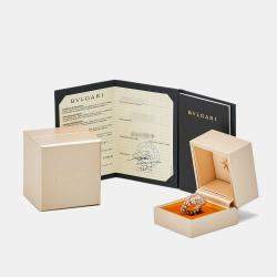 مملوكة مسبقًا Bvlgari Serpenti Diamonds 18k Rose Gold Ring Size 54 (M/L)