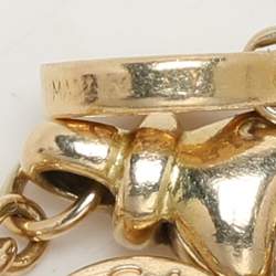 Pre Owned Bvlgari B.zero1 18K Three Tone Gold Element Soft Bracelet