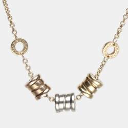 Pre Owned Bvlgari B.zero1 18K Three Tone Gold Element Soft Bracelet