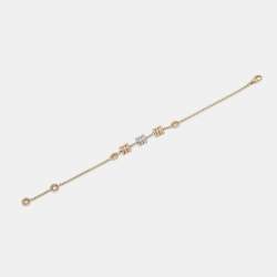 Pre Owned Bvlgari B.zero1 18K Three Tone Gold Element Soft Bracelet