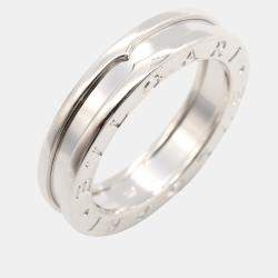 مملوكة مسبقًا خاتم بلغاري بي.زيرو1 ذهب أبيض عيار 18 مقاس 53