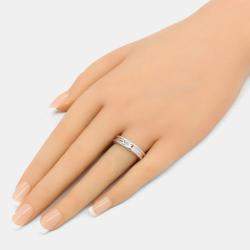 مملوكة مسبقًا خاتم بلغاري بي.زيرو1 ذهب أبيض عيار 18 مقاس 53