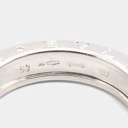 مملوكة مسبقًا خاتم بلغاري بي.زيرو1 ذهب أبيض عيار 18 مقاس 53