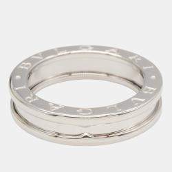 مملوكة مسبقًا Bvlgari B.Zero1 18K White Gold Ring EU 51