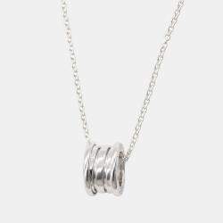 ★BVLGARI★STC ネックレス★Sterling Silver Onyx Ruby Bvlgari Save The Children Onyx Ruby Necklace Silver 7.7g W1