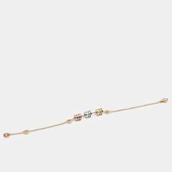 Pre Owned Bvlgari B.Zero1 18k Three Tone Gold Bracelet