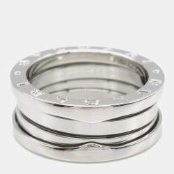 Pre Owned Bvlgari B.Zero118K White Gold  Ring EU 54