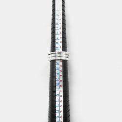 Pre Owned Bvlgari B.Zero1 3-Band 18K White Gold Ring EU 54
