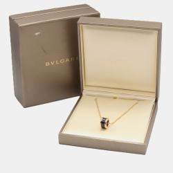 Pre Owned Bvlgari B.Zero1 18K Rose Gold, Ceramic Necklace