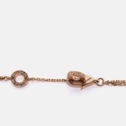 Pre Owned Bvlgari Divas' Dream Mother of Pearl 18k Rose Gold Charm Bracelet ML