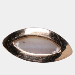 Pre Owned Bvlgari Divas' Dream Mother of Pearl 18k Rose Gold Charm Bracelet ML