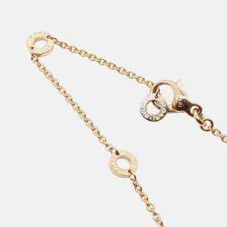 Pre Owned Bvlgari 18K Rose Gold, Diamond Pendant Necklace