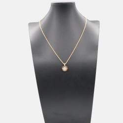 Pre Owned Bvlgari 18K Rose Gold, Diamond Pendant Necklace