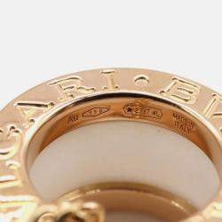 Pre Owned Bvlgari B.Zero1 18K Rose Gold and Ceramic Pendant Necklace