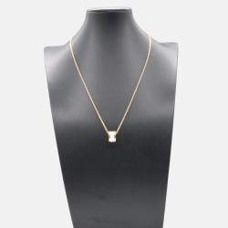 Pre Owned Bvlgari B.Zero1 18K Rose Gold and Ceramic Pendant Necklace