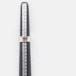 Pre Owned Bvlgari B.Zero1 18K White Gold Band Ring EU 51