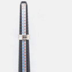 Pre Owned Bvlgari B.Zero1 18K White Gold Band Ring EU 51