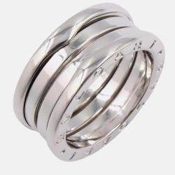 Pre Owned خاتم بلغاري بي زيرو 1 ذهب أبيض 18 قيراط مقاس 55