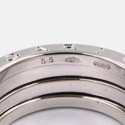 Pre Owned خاتم بلغاري بي زيرو 1 ذهب أبيض 18 قيراط مقاس 55