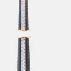 Pre Owned Bvlgari B.Zero1 18K Rose Gold and Ceramic Band Ring EU 51