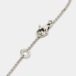 Pre Owned Bvlgari Divissima Diamond 18K White Gold Pendant Necklace