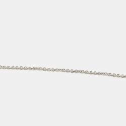 Pre Owned Bvlgari Divissima Diamond 18K White Gold Pendant Necklace