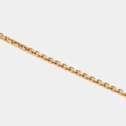 Pre Owned Bvlgari Divas' Dream Mother of Pearl Diamond 18k Rose Gold Necklace