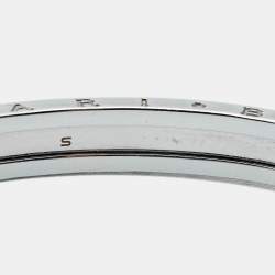 Pre Owned Bvlgari B.Zero1 18k Rose Gold Stainless Steel Bracelet S