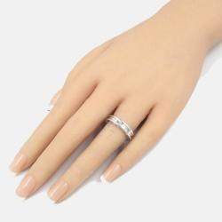 Pre Owned Bvlgari B.Zero1 1-Band 18K White Gold Ring EU 50