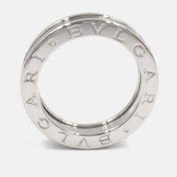 Pre Owned Bvlgari B.Zero1 1-Band 18K White Gold Ring EU 50