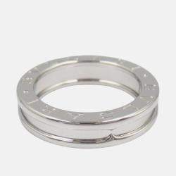 Pre Owned Bvlgari B.Zero1 1-Band 18K White Gold Ring EU 50