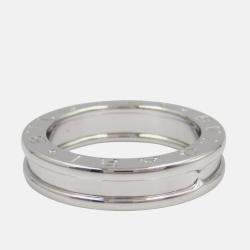 Pre Owned Bvlgari B.Zero1 1-Band 18K White Gold Ring EU 50
