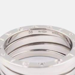 Pre Owned Bvlgari B.Zero1 3-Band White Gold Ring EU 56