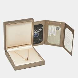 Pre Owned Bvlgari B.Zero1 Mini Fancy Cermet 18K Rose Gold Pendant Necklace