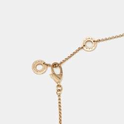 Pre Owned Bvlgari B.Zero1 Mini Fancy Cermet 18K Rose Gold Pendant Necklace