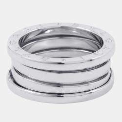 مملوكة مسبقًا Bvlgari B.Zero1 18K White Gold Band Ring EU 53