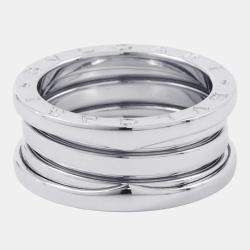 مملوكة مسبقًا Bvlgari B.Zero1 18K White Gold Band Ring EU 53