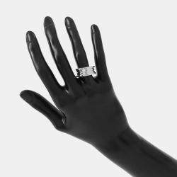 مملوكة مسبقًا Bvlgari B.Zero1 18K White Gold Band Ring EU 53