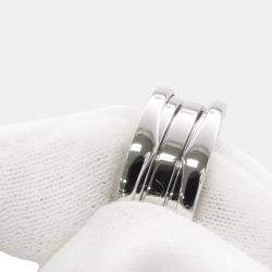 مملوكة مسبقًا Bvlgari B.Zero1 18K White Gold Band Ring EU 53