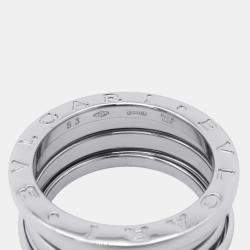 مملوكة مسبقًا Bvlgari B.Zero1 18K White Gold Band Ring EU 53