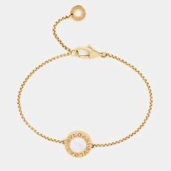 Pre Owned Bvlgari Bvlgari Mother of Pearl 18k Rose Gold Bracelet SM