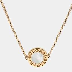 Pre Owned Bvlgari Bvlgari Mother of Pearl 18k Rose Gold Bracelet SM